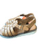 Barbour Shoe Size Est 9.5 Brown Leather Woven Buckle Sandals Brown / Est 9.5