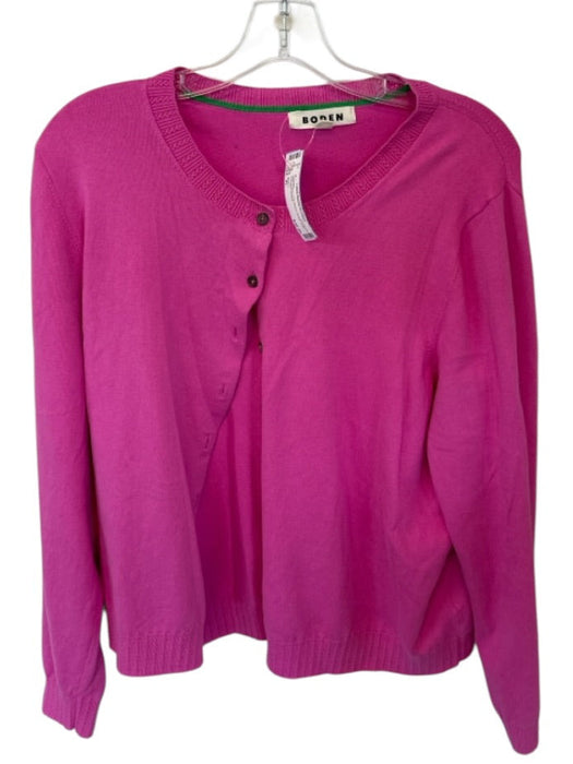 Boden Size XL Pink Cotton Long Sleeve Button Down Cardigan Sweater Pink / XL