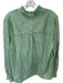 Boden Size 16/18 Green & White Cotton Long Sleeve Striped Smocked Detail Top Green & White / 16/18