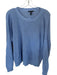 Eileen Fisher Size L Blue Organic Cotton Long Sleeve Loose Knit Sweater Blue / L
