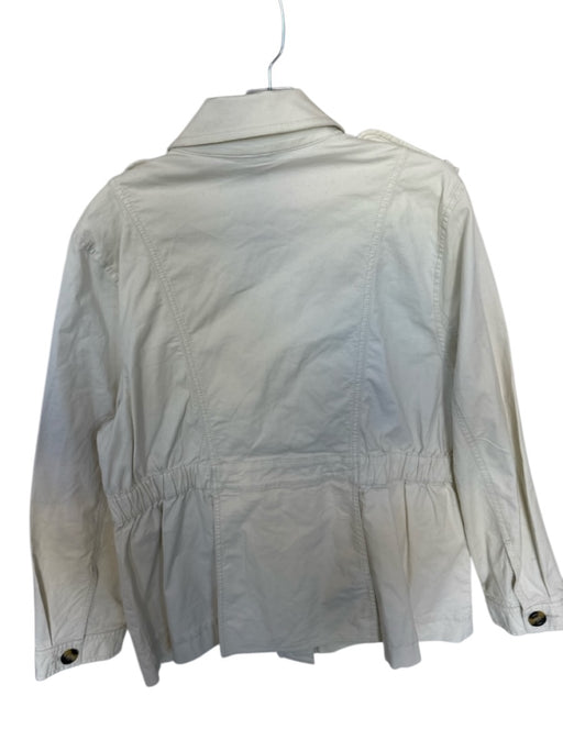 Cabi Size XXL Light Tan Cotton Blend Button Up Large Button Detail Jacket Light Tan / XXL