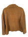 Banana Republic Size XL Burnt Brown Polyester Fuzzy Button Up Collar Jacket Burnt Brown / XL