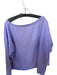 Eileen Fisher Size XL Periwinkle Cotton Long Sleeve Heathered Sweatshirt Periwinkle / XL