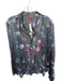 Vince Camuto Size 2XL Multi Polyester Button Up Floral Collared Blouse Multi / 2XL