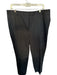 Eileen Fisher Size 1X Black Cotton Blend Wide Leg Cropped Cinched Waist Pants Black / 1X