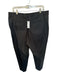 Eileen Fisher Size 1X Black Cotton Blend Wide Leg Cropped Cinched Waist Pants Black / 1X