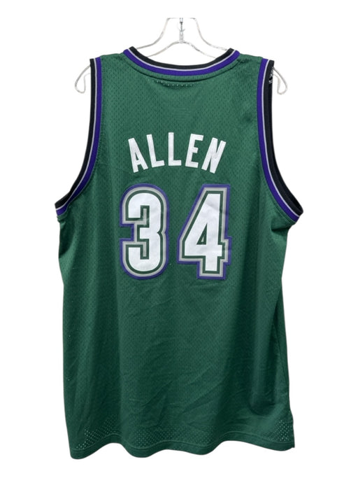 Adidas Size XL Green Synthetic Mesh Jersey Men's Tank Top Green / XL