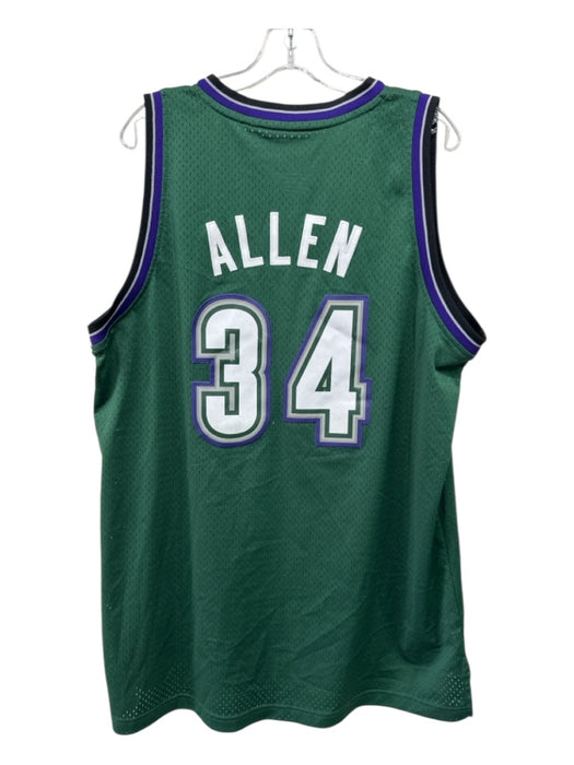 Adidas Size XL Green Synthetic Mesh Jersey Men's Tank Top Green / XL