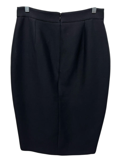 Gucci Size 46 Black Wool Blend Front Slit Darted Pencil Skirt Black / 46
