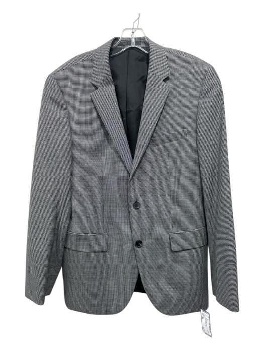 Boss Black & White Wool All Over Print 2 Button Men's Blazer 38s