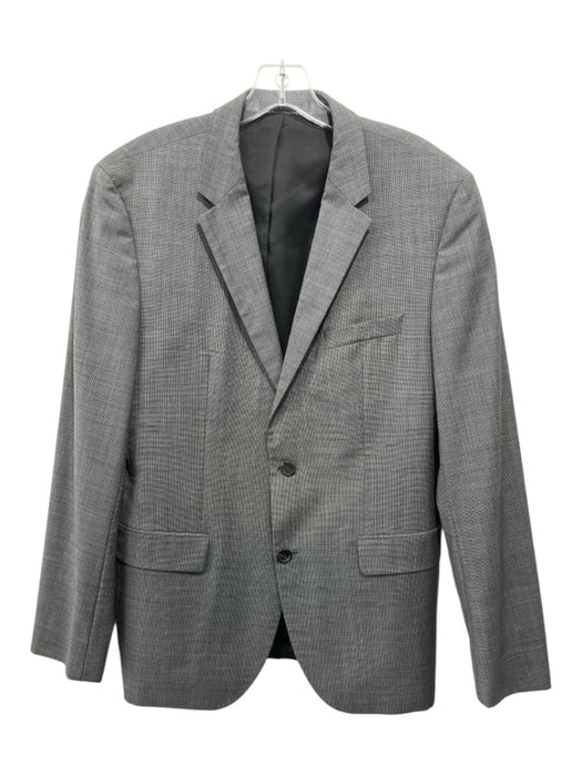 Boss Black & White Wool All Over Print 2 Button Men's Blazer 40R