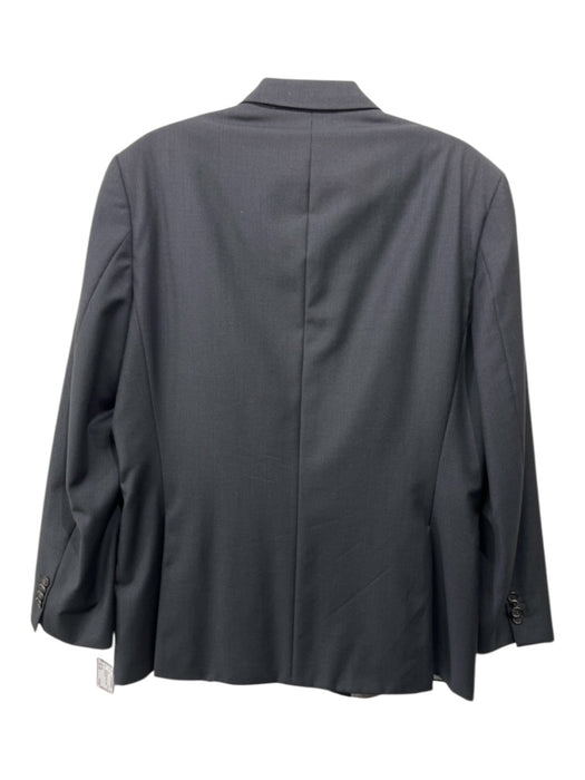 Boss Navy Blue Wool Striped 2 Button Men's Blazer 40R