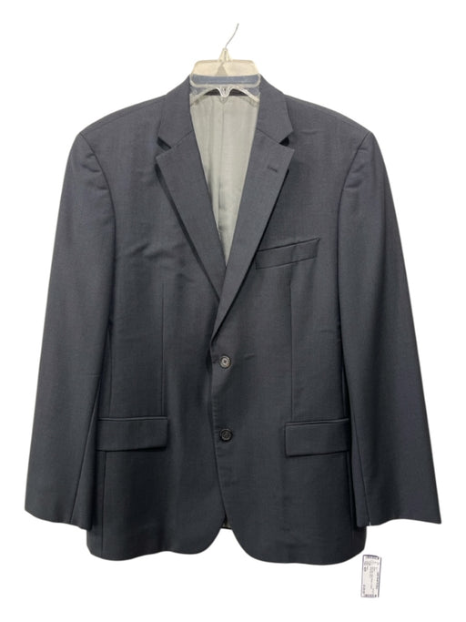 Boss Navy Blue Wool Striped 2 Button Men's Blazer 40R