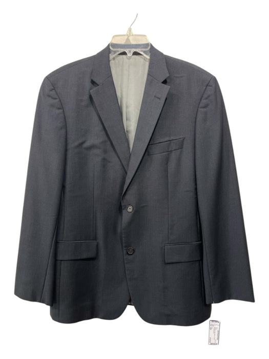 Boss Navy Blue Wool Striped 2 Button Men's Blazer 40R