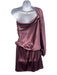 Nonchalant The Label Size L Purple Polyester Satin One Shoulder Mini Dress Purple / L