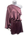 Nonchalant The Label Size L Purple Polyester Satin One Shoulder Mini Dress Purple / L