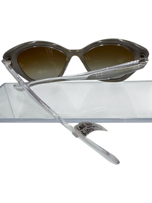 Dolce & Gabbana clear & brown Acetate Tortoiseshell Cat Eye Sunglasses Clear & Brown
