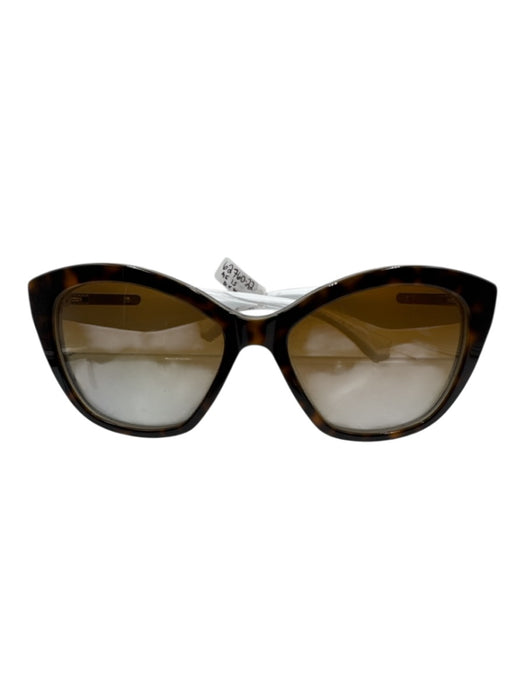 Dolce & Gabbana clear & brown Acetate Tortoiseshell Cat Eye Sunglasses Clear & Brown