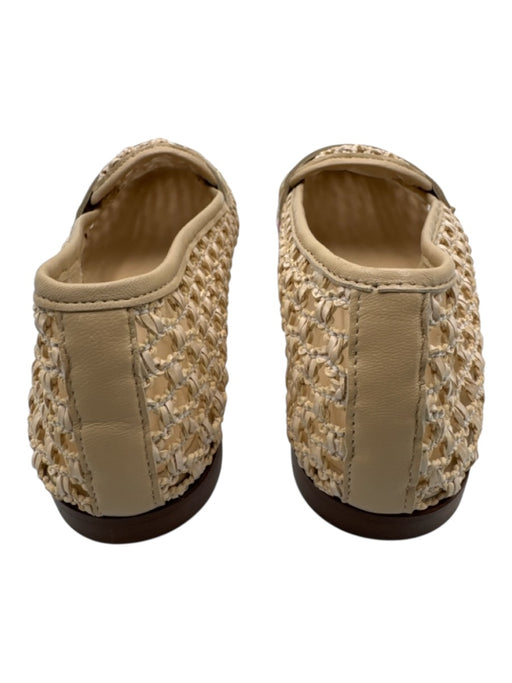 Tuckernuck Shoe Size 7 Beige Synthetic & Leather Mesh Woven Almond Toe Loafers Beige / 7
