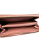 Gucci Brown & Pink Canvas Leather Zip Around Card holder Change Pouch Wallets Brown & Pink