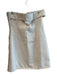 Meshki Size L Cream Cotton Denim Strapless Side Zip Above Knee Dress Cream / L