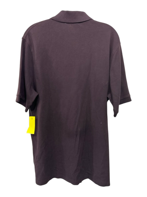 Burberry Size M Black Cotton Solid Polo Men's Short Sleeve Black / M
