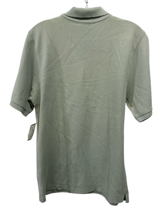 Burberry Size M Green Cotton Solid Polo Men's Short Sleeve Green / M