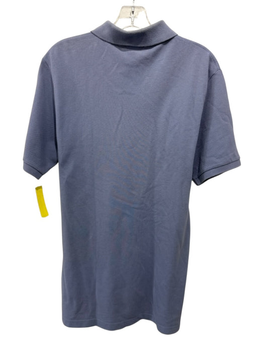 Burberry Size M Light blue Cotton Solid Polo Men's Short Sleeve Light blue / M