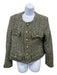 Celine Size 40 Green & White Wool Blend Tweed Gold Tone Hardware Jacket Green & White / 40