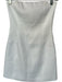 Meshki Size XS White Polyester Strapless Back Zip Mini Dress White / XS