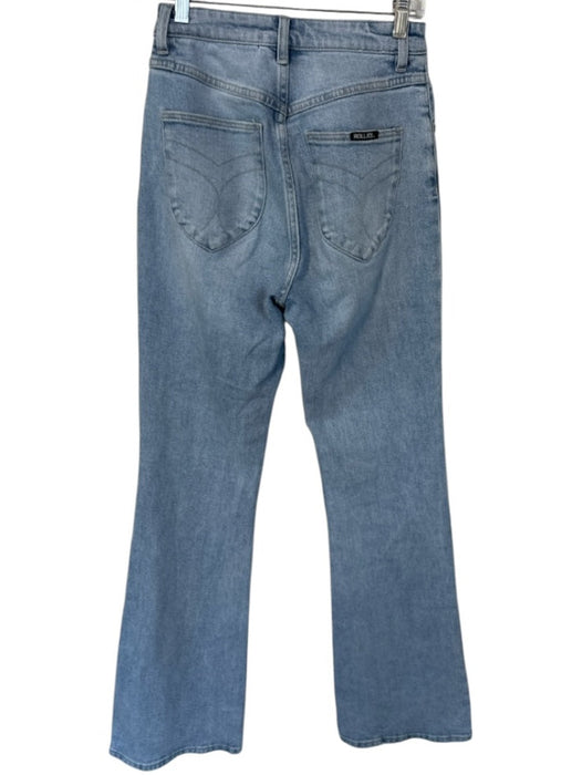 Rolla's Size 26 Light Wash Organic Cotton High Waist Flare Jeans Light Wash / 26