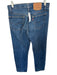 Levi's Size Est 25 Med Dark Wash Cotton Button Fly Mid Rise Straight Leg Jeans Med Dark Wash / Est 25