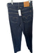 Levi's Size 25 Dark Wash Cotton High Waist Button Fly Straight Leg Jeans Dark Wash / 25