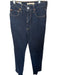 Levi's Size 25 Dark Wash Cotton High Waist Button Fly Straight Leg Jeans Dark Wash / 25