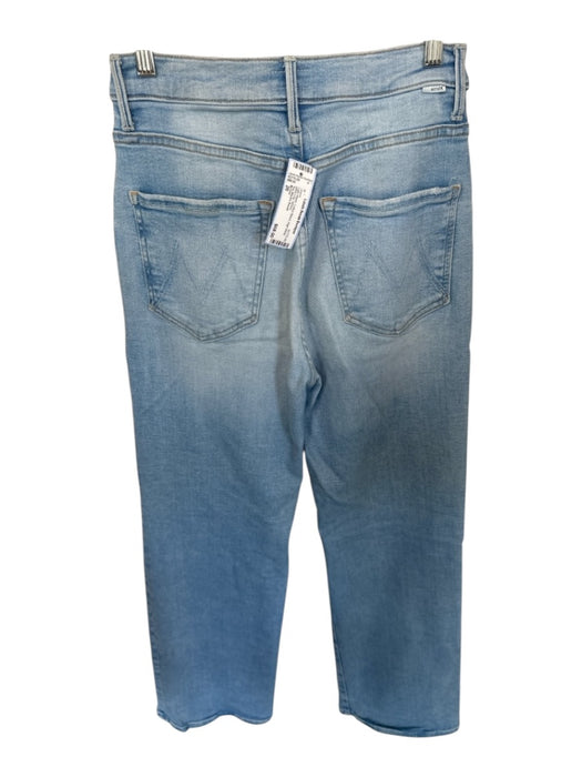 Mother Size 26 Light Wash Cotton Blend High Waist Wide Leg Jeans Light Wash / 26