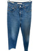 Levi's Size 25 Med Dark Wash Cotton High Waist Button Fly Straight Leg Jeans Med Dark Wash / 25