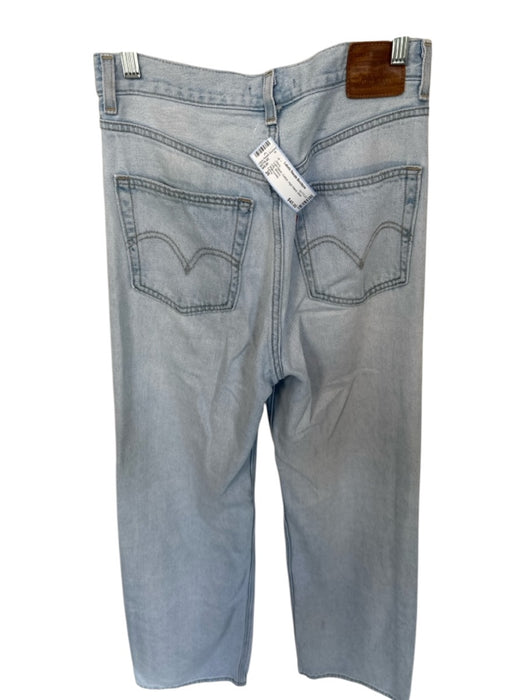 Levi's Size 26 Light Wash Cotton High Waist Wide Leg Jeans Light Wash / 26