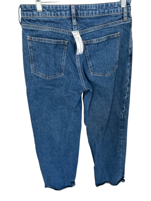 Denim Forum Size 27 Dark Wash Cotton High Waist Straight Leg Jeans Dark Wash / 27