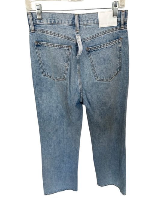 Denim Forum Size 26 Light Wash Cotton High Waist Wide Leg Jeans Light Wash / 26