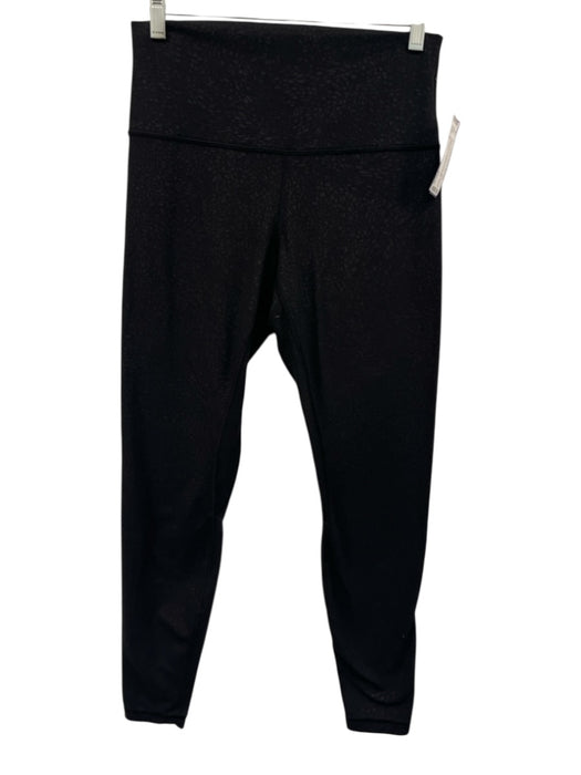 Lululemon Size 8 Black & Gray Missing Fabric Tag Elastic Waistband Leggings Black & Gray / 8