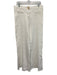 Chloe Size 42 Cream White Viscose Blend Tonal Stripes Wide Leg Palazzo Pants Cream White / 42