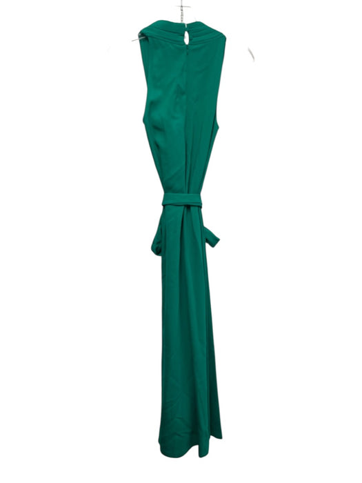 Banana Republic Size 4 Green Viscose Blend Wrap Sleeveless Maxi Dress Green / 4