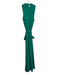 Banana Republic Size 4 Green Viscose Blend Wrap Sleeveless Maxi Dress Green / 4