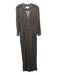 ETT Twa Size 6 Black Blue & Red Print Rayon Straight Leg Long Sleeve Jumpsuit Black Blue & Red Print / 6