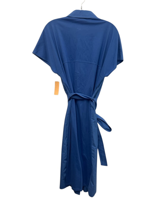 COS Size S Blue Cotton Short Sleeve Button Up & Collar Dress Blue / S