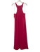Halston Heritage Size L Raspberry Pink Polyester Gathered Racerback Gown Raspberry Pink / L
