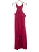 Halston Heritage Size L Raspberry Pink Polyester Gathered Racerback Gown Raspberry Pink / L