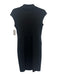 Banana Republic Size 6 Black Rayon Blend Double Breasted Cap Sleeve Sheath Dress Black / 6