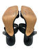Vince Camuto Shoe Size 9 Black Leather Upper Diamond Stitching Sandals Black / 9