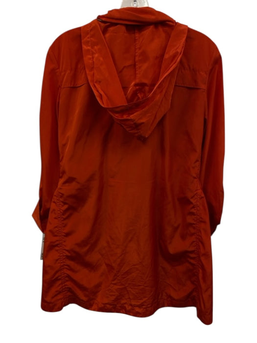 CM Size M Orange Polyester Gold Zipper Elastic Waist Zip Up & Snaps Jacket Orange / M